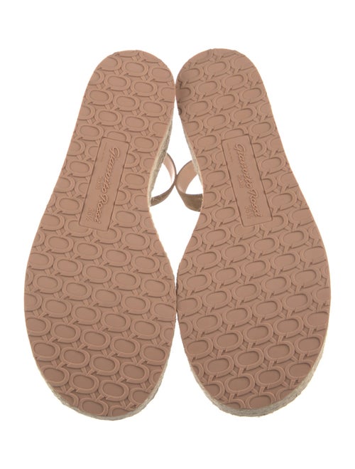 Gianvito Rossi Suede Leather Trim Embellishment Espadrilles