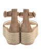 Gianvito Rossi Suede Braided Accents Espadrilles