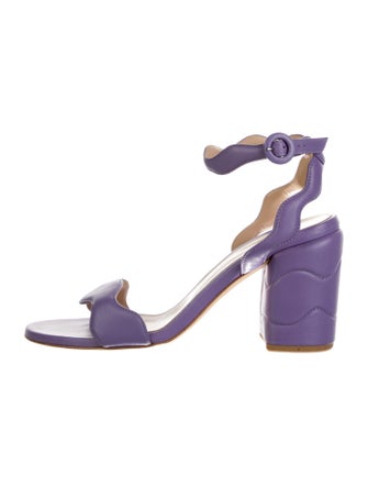 Gianvito Rossi Leather Slingback Sandals