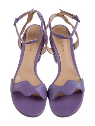 Gianvito Rossi Leather Slingback Sandals