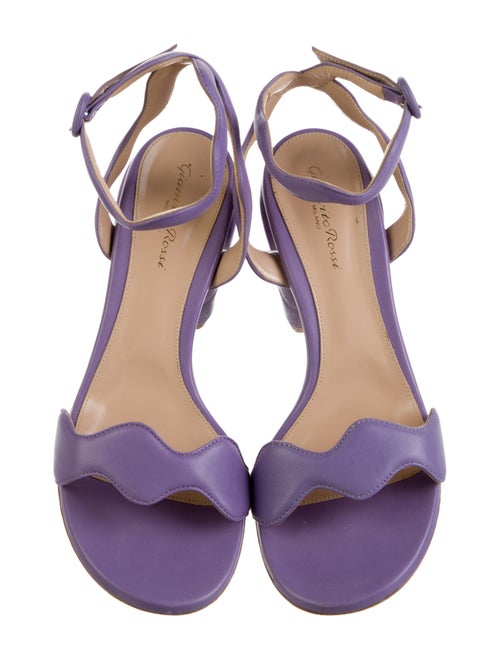 Gianvito Rossi Leather Slingback Sandals