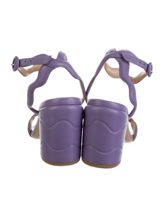 Gianvito Rossi Leather Slingback Sandals