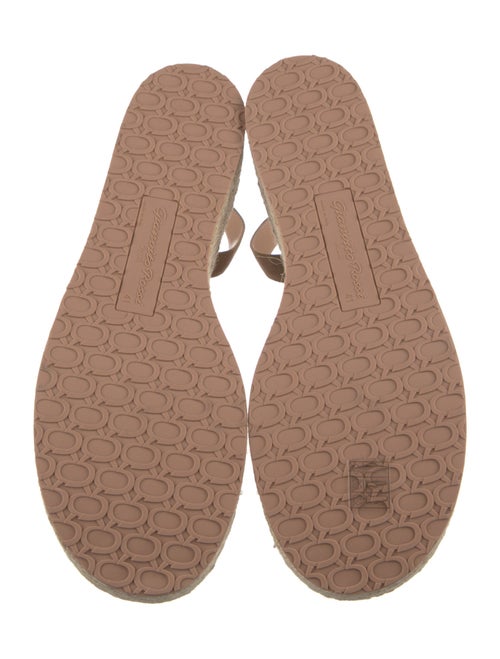 Gianvito Rossi Suede Leather Trim Embellishment Espadrilles