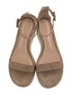Gianvito Rossi Suede Leather Trim Embellishment Espadrilles