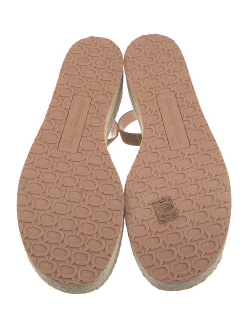 Gianvito Rossi Suede Leather Trim Embellishment Espadrilles