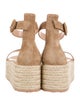 Gianvito Rossi Suede Leather Trim Embellishment Espadrilles