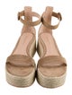 Gianvito Rossi Suede Colorblock Pattern Espadrilles