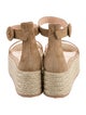 Gianvito Rossi Suede Colorblock Pattern Espadrilles