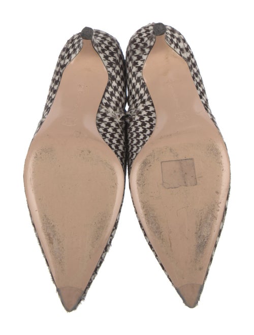 Gianvito Rossi Ponyhair Houndstooth Print Sock Boots