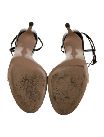 Gianvito Rossi Patent Leather Slingback Sandals