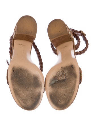 Gianvito Rossi Suede Studded Accents Sandals