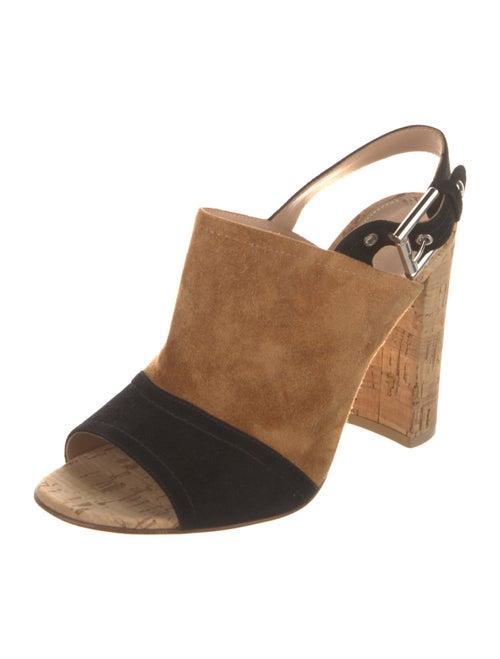 Gianvito Rossi Suede Slingback Sandals