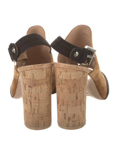 Gianvito Rossi Suede Slingback Sandals