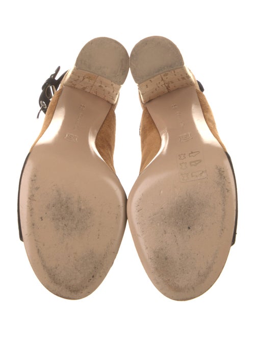 Gianvito Rossi Suede Slingback Sandals