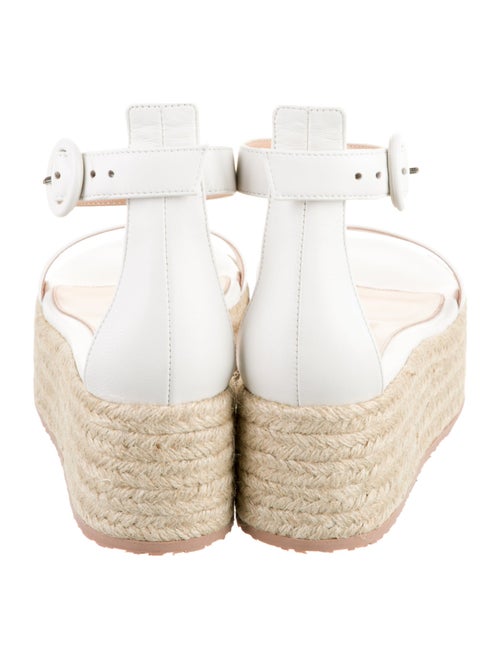 Gianvito Rossi Leather Braided Accents Espadrilles