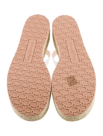 Gianvito Rossi Leather Braided Accents Espadrilles