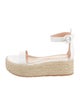 Gianvito Rossi Leather Braided Accents Espadrilles