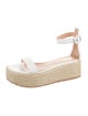 Gianvito Rossi Leather Braided Accents Espadrilles