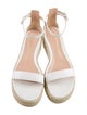 Gianvito Rossi Leather Braided Accents Espadrilles