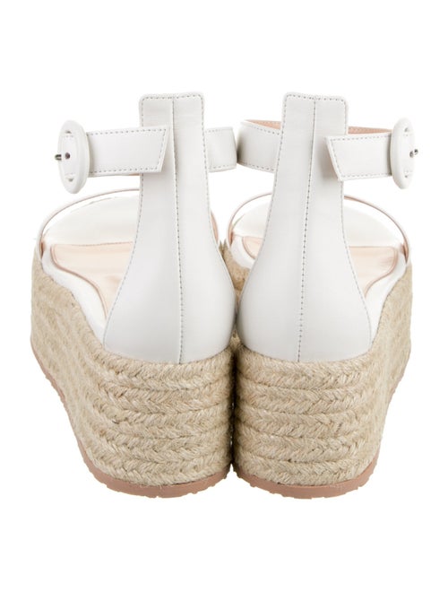 Gianvito Rossi Leather Braided Accents Espadrilles