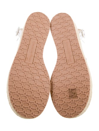 Gianvito Rossi Leather Braided Accents Espadrilles