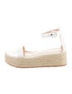 Gianvito Rossi Leather Braided Accents Espadrilles
