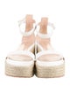 Gianvito Rossi Leather Braided Accents Espadrilles