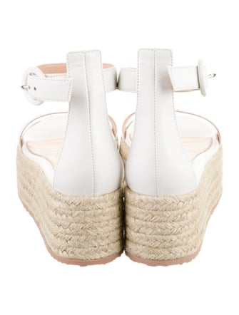 Gianvito Rossi Leather Braided Accents Espadrilles