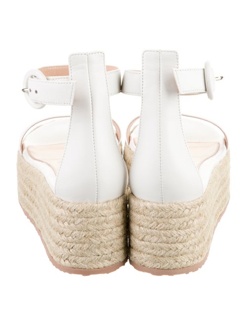 Gianvito Rossi Leather Braided Accents Espadrilles