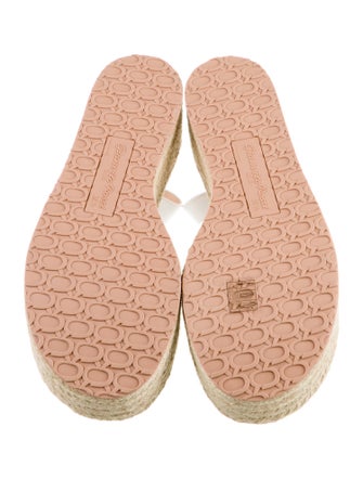 Gianvito Rossi Leather Braided Accents Espadrilles