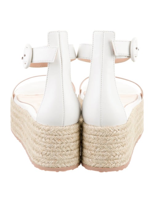 Gianvito Rossi Leather Braided Accents Espadrilles