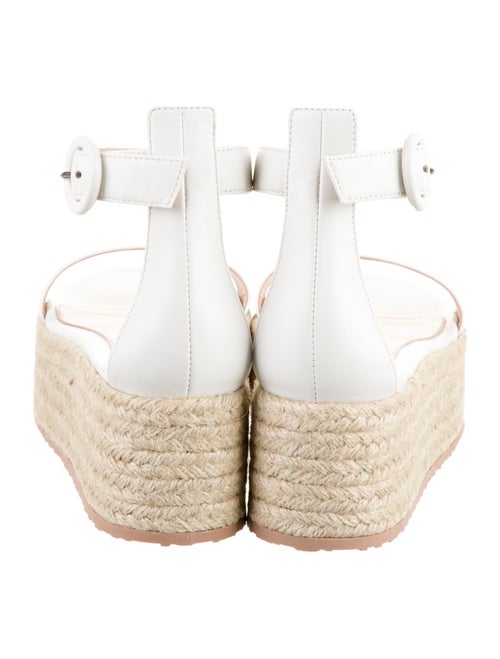 Gianvito Rossi Leather Braided Accents Espadrilles