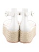 Gianvito Rossi Leather Braided Accents Espadrilles