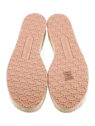 Gianvito Rossi Leather Braided Accents Espadrilles