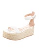 Gianvito Rossi Leather Braided Accents Espadrilles