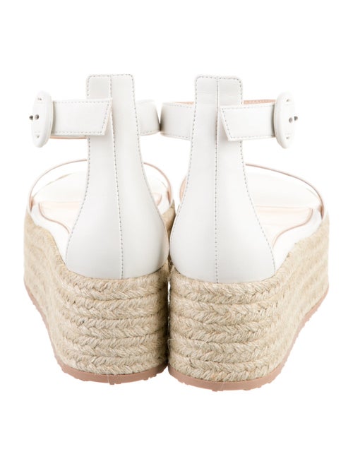 Gianvito Rossi Leather Braided Accents Espadrilles