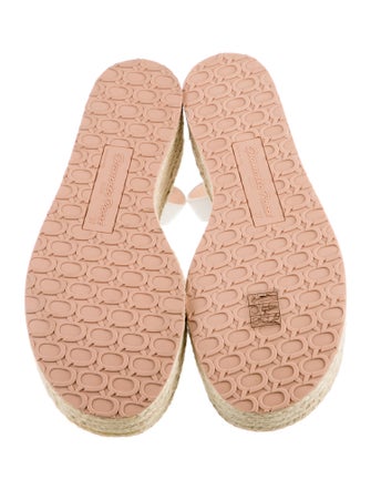 Gianvito Rossi Leather Braided Accents Espadrilles