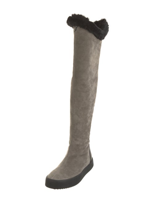 Gianvito Rossi Suede Riding Boots