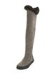 Gianvito Rossi Suede Riding Boots