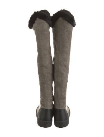 Gianvito Rossi Suede Riding Boots