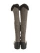 Gianvito Rossi Suede Riding Boots