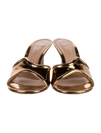 Gianvito Rossi Leather Slides