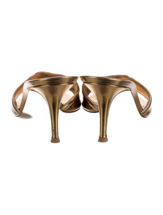 Gianvito Rossi Leather Slides