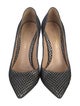 Gianvito Rossi Glitter Mesh Accents Pumps