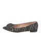 Gianvito Rossi Tweed Colorblock Pattern Flats