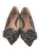 Gianvito Rossi Tweed Colorblock Pattern Flats