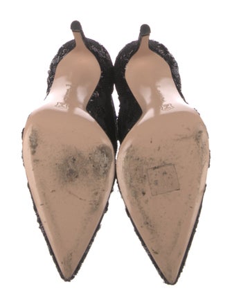 Gianvito Rossi Sequins Mesh Accents Sock Boots