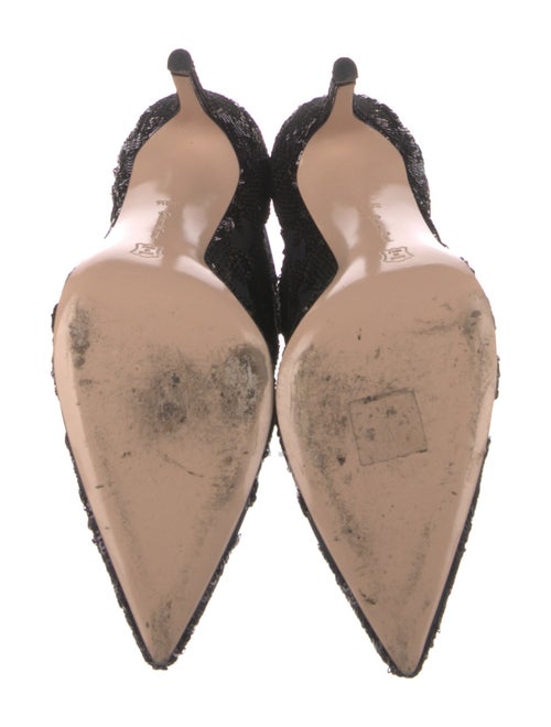 Gianvito Rossi Sequins Mesh Accents Sock Boots