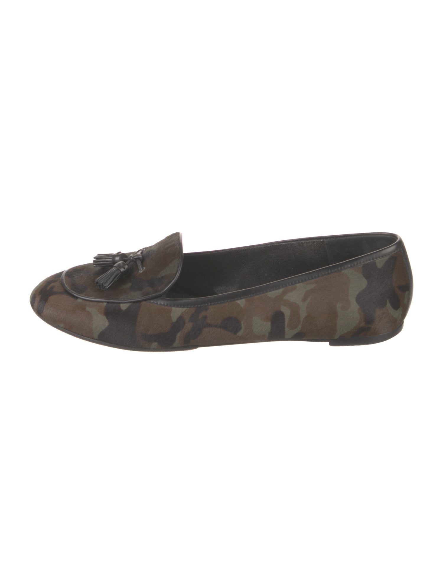 Gianvito Rossi Ponyhair Camouflage Print Flats w/ Tags