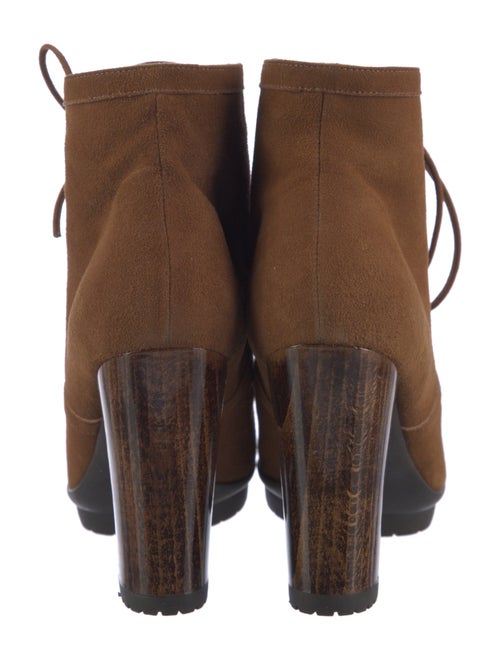 Gianvito Rossi Suede Lace-Up Boots